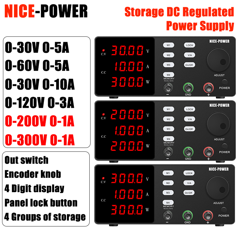Fonte de Alimentação DC NICE-P - Switching Dc Power Supply 300V 1A avaliação e preço