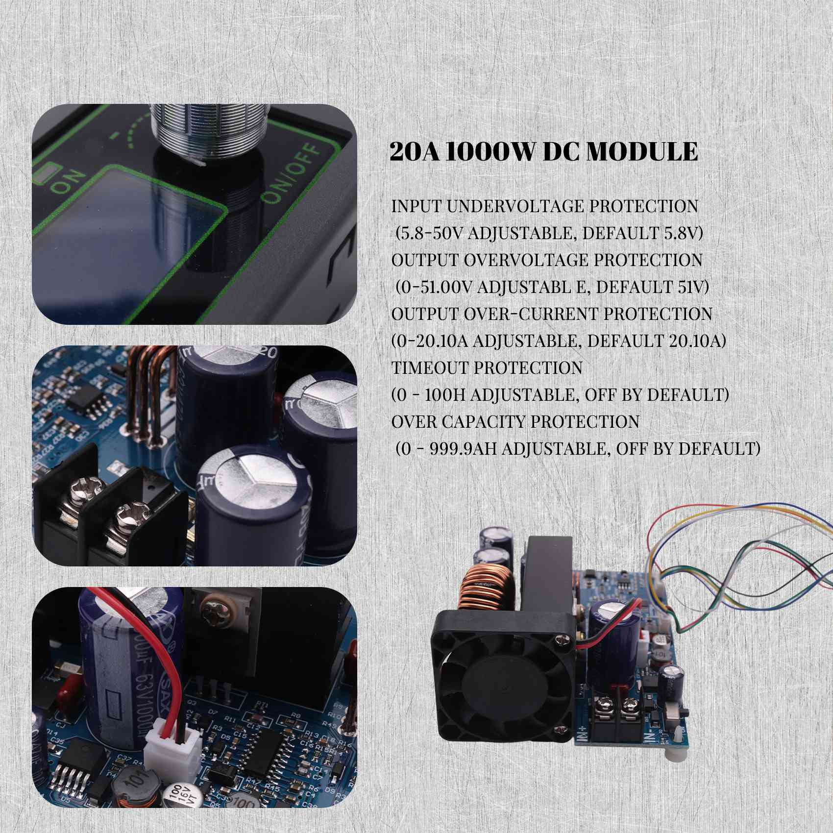[NOVO! A76K] WZ5020L 20A 1000W - Step Down Dc Power Supply Module 1000W avaliação e preço